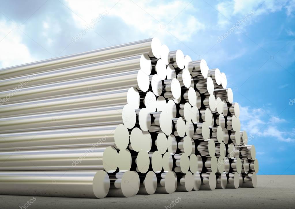 heap of pipes