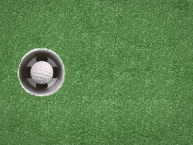 Golf topu golf Kupası yeşil