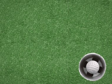 Golf topu golf Kupası yeşil