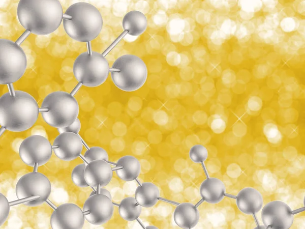 銀の分子構造 — ストック写真