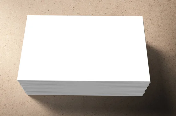 Pilha de cartões de nome em branco — Fotografia de Stock