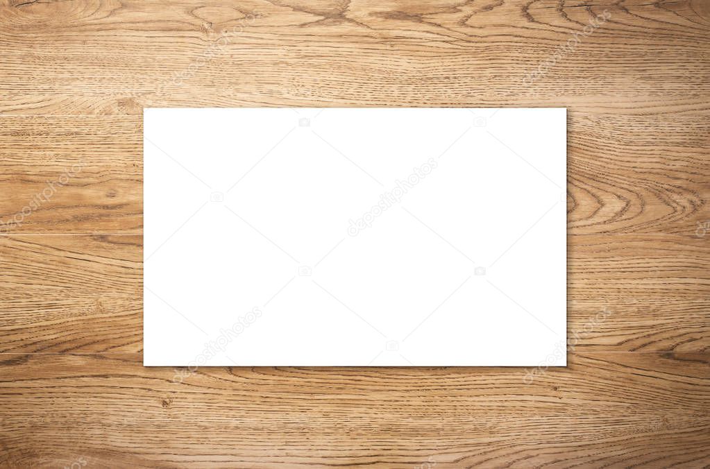 white blank name card