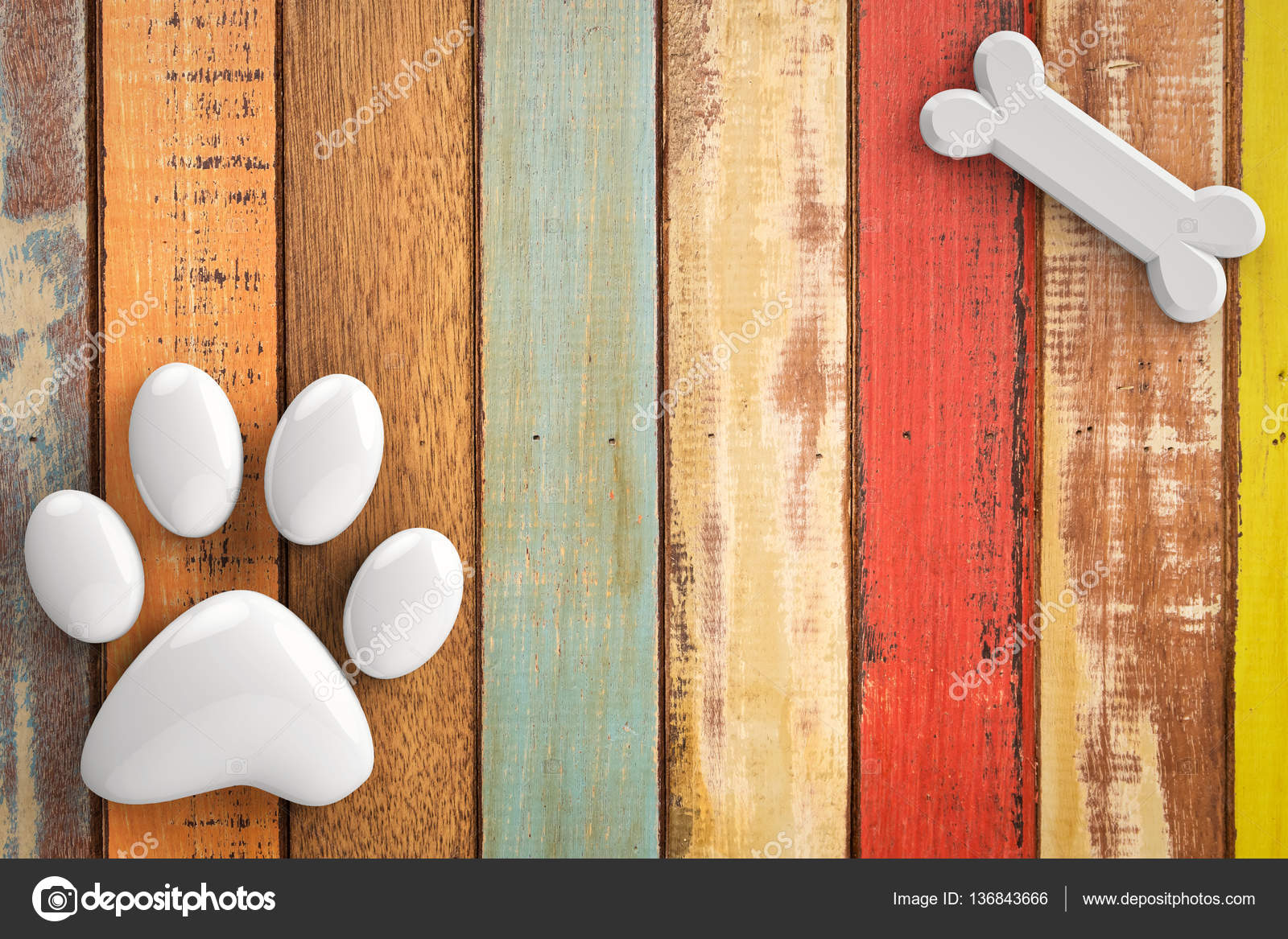 dog bones on wooden background stock photo phonlamai 136843666