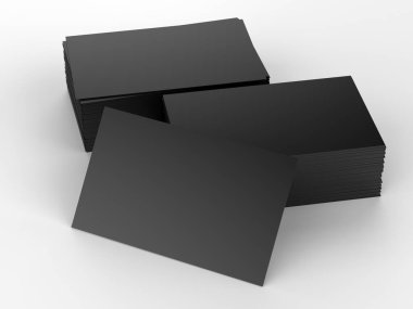 siyah adı kart yığınını