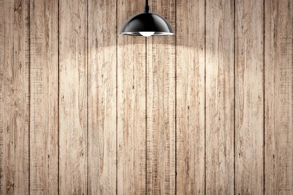 pendant lamp on wooden background