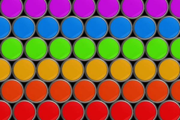 Fundo balde multicolorido — Fotografia de Stock