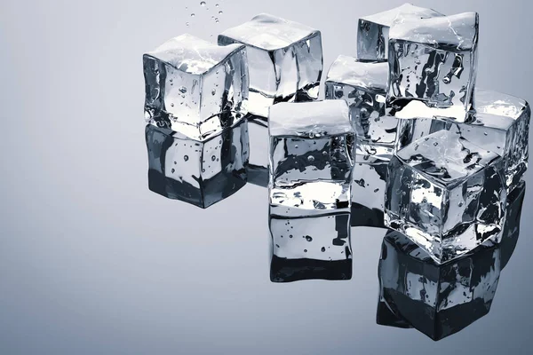 Kupie kostki lodu — Zdjęcie stockowe