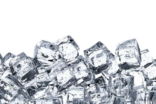 Heap of ice cubes with blank space — Stock Photo, Image