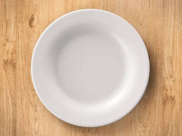 Top view empty dish — Stock Photo, Image