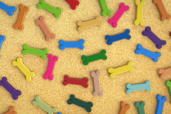 colorful dog bones background