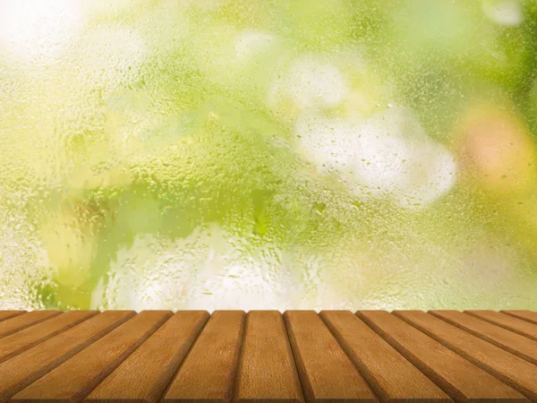 Varanda com fundo verde — Fotografia de Stock