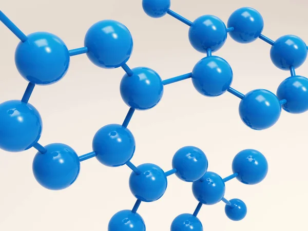 Struttura della molecola blu — Foto Stock