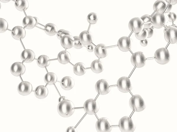 銀の分子構造 — ストック写真