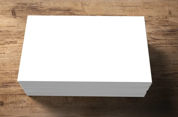 Pilha de cartões de nome em branco — Fotografia de Stock