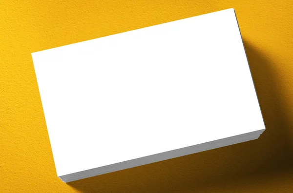 Stack of blank name cards — Stock Photo, Image