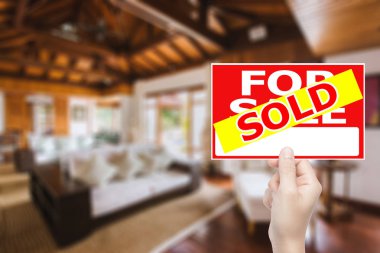 satılan ev işareti