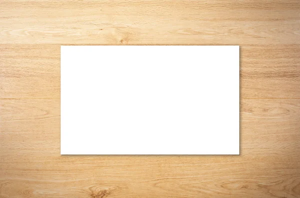 Fehér üres név kártya — Stock Fotó