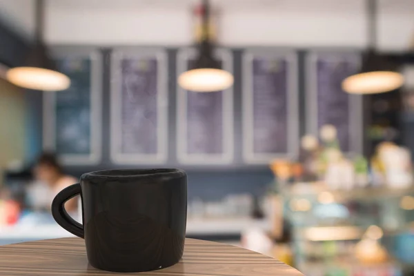 Schwarzer Becher Kaffee — Stockfoto