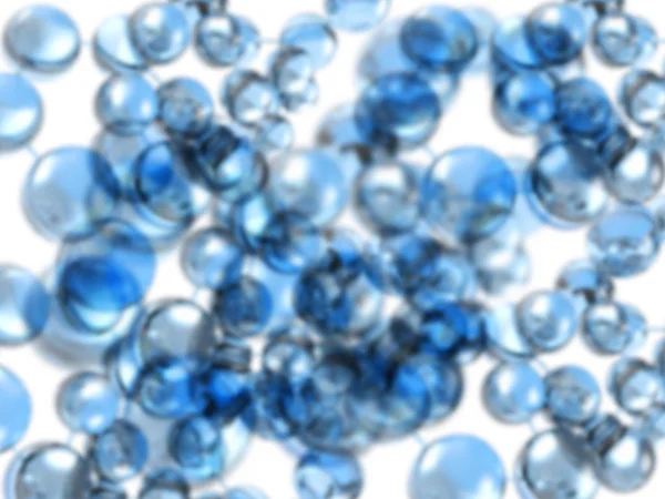 蓝色分子结构 — 图库照片