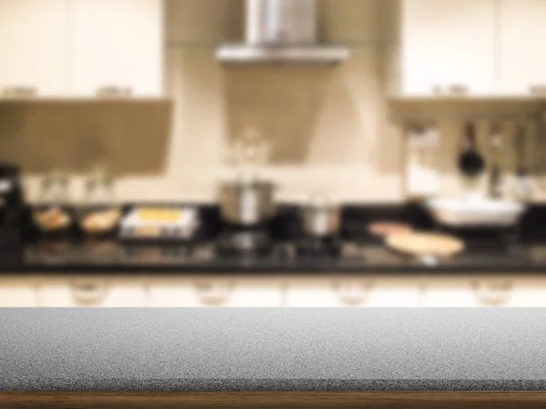 Contador de granito na cozinha — Fotografia de Stock