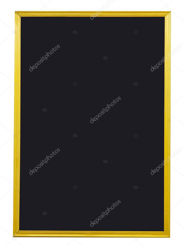 blank blackboard isolated