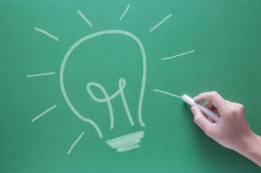 iş yaratıcılık kavramı ile fikir ampul