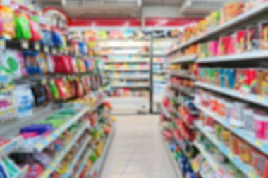 bulanık süpermarket arka plan