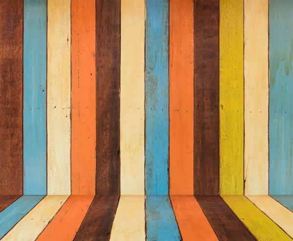 Fondo de madera colorido — Foto de Stock