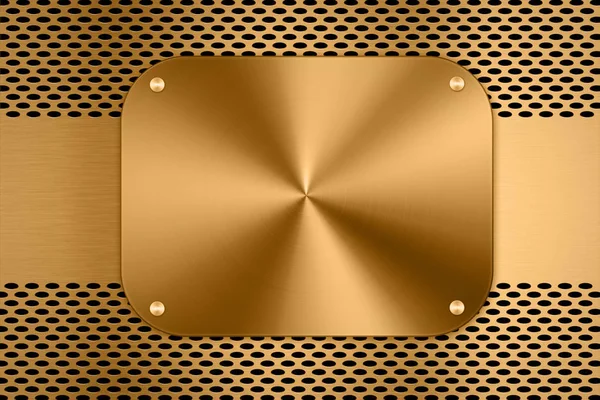 Gold metal background — Stock Photo, Image