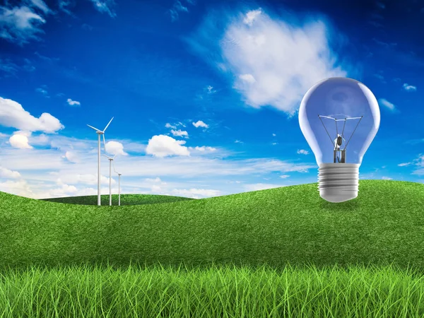 Hernieuwbare energie idee — Stockfoto