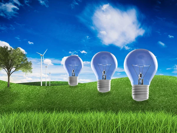 Hernieuwbare energie idee — Stockfoto