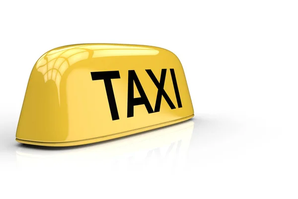 노란색 택시 로그인 — 스톡 사진