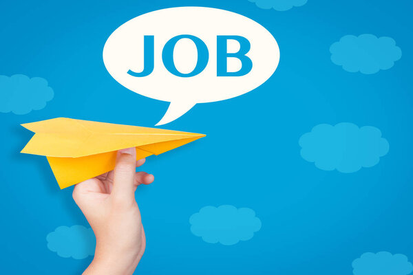 job in speech bubble 