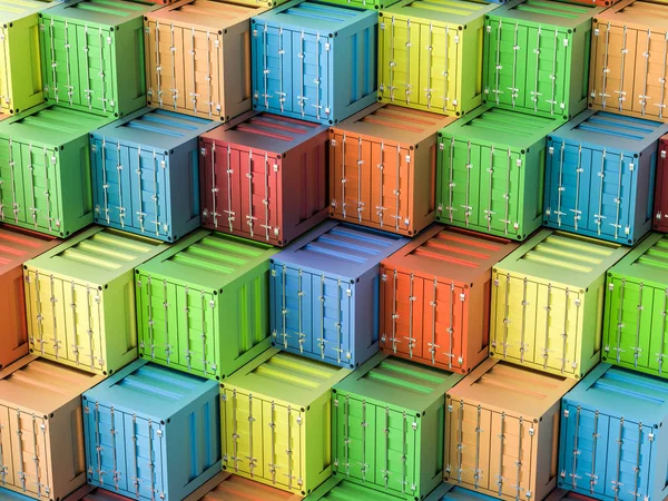 Kleurrijke container achtergrond — Stockfoto