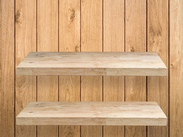 Dos estantes de madera —  Fotos de Stock