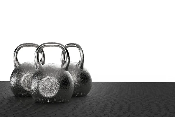 Metal kettle bell — Stock Photo, Image