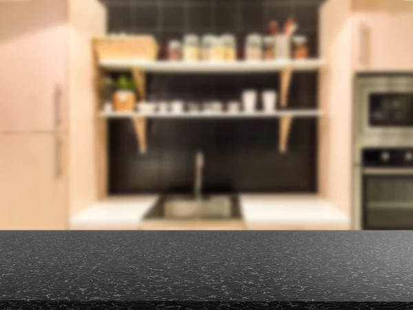 Graniet tegenbovenkant in keuken — Stockfoto