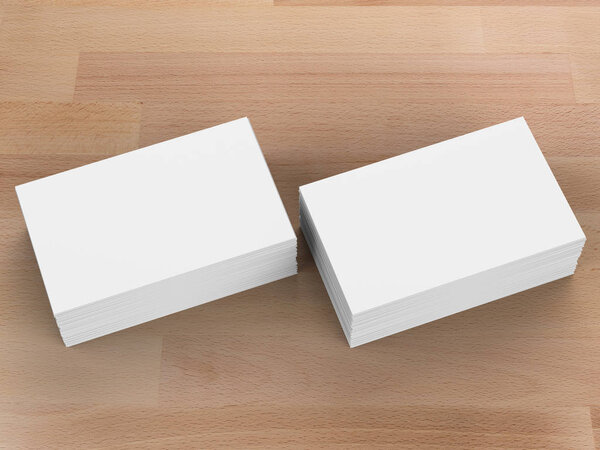 stack of blank name cards