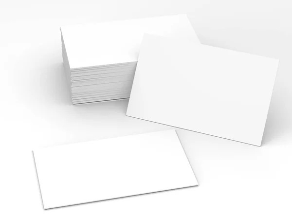 Στοίβα καρτών κενό όνομα — Φωτογραφία Αρχείου