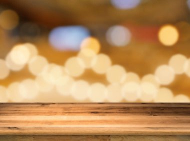 bokeh açık renkli olan boş ahşap sayaç