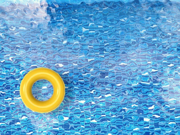 Medence úszni gyűrű felülnézet — Stock Fotó