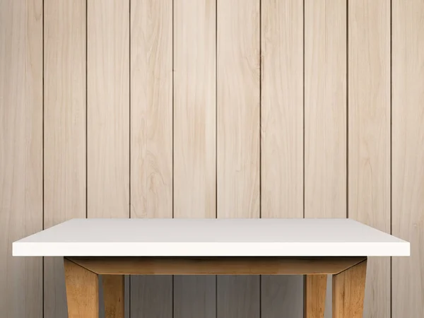 Mesa vacía blanca — Foto de Stock