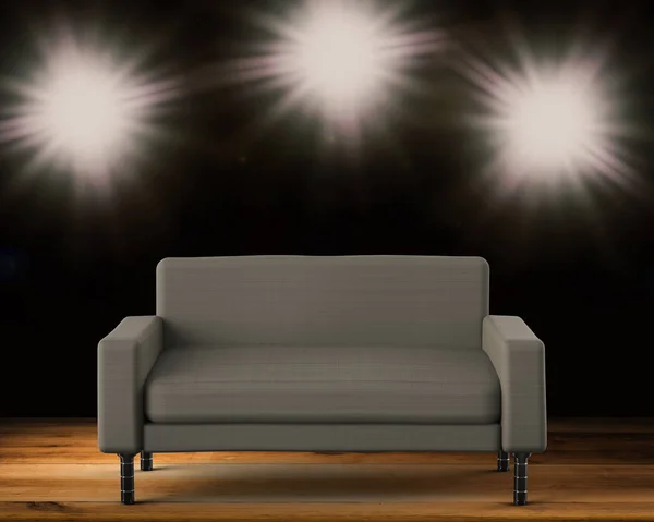 3d rendering grey sofa — Stock Photo, Image