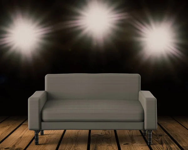 3d rendering grey sofa — Stock Photo, Image