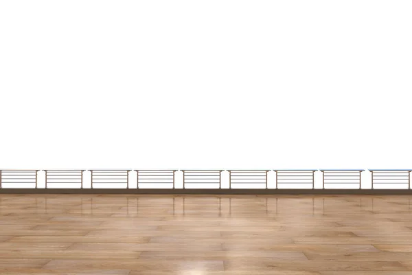 Terraço vazio no fundo branco — Fotografia de Stock