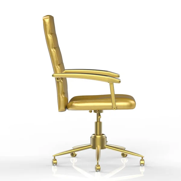 Silla de oficina de oro — Foto de Stock