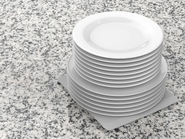 Stack of dishes — Stock Photo, Image