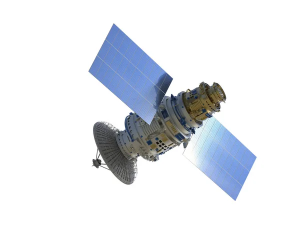 Супутникова антена ізольовані — стокове фото