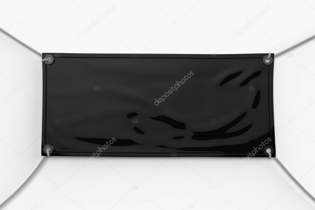 black vinyl banner