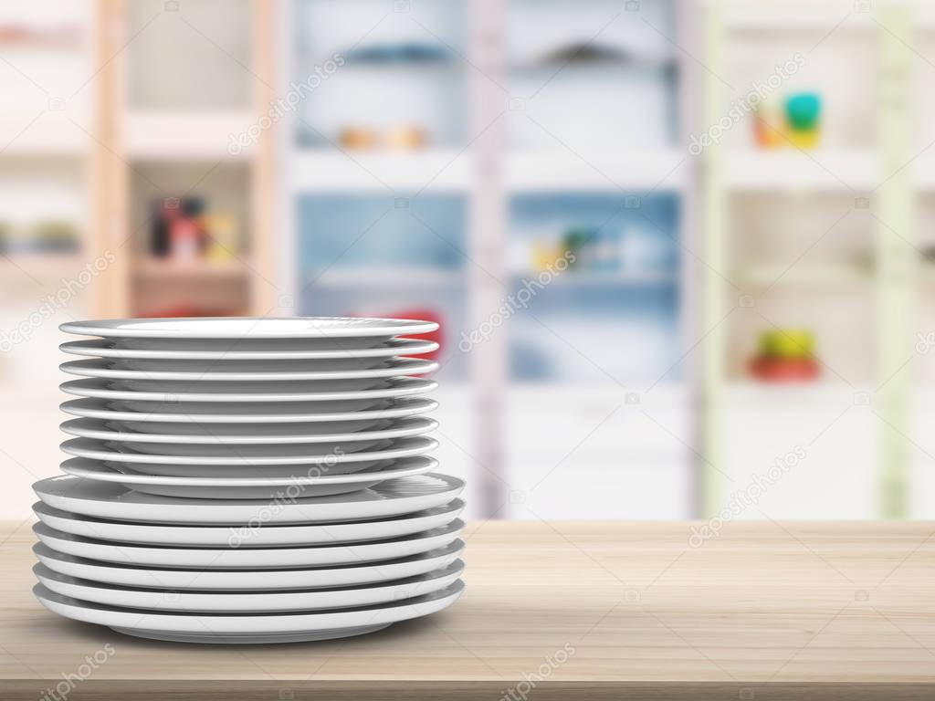 stack of dishes
